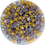 Lilac and Marigold Flower Murrine Sticks COE 96 Fusible Glass MSFL-032717-96