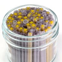 Lilac and Marigold Flower Murrine Sticks COE 96 Fusible Glass MSFL-032717-96