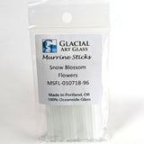 Snow Blossom Flowers Murrine Sticks COE 96 Fusible Glass MSFL-010718-96