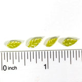 Spring Green and Clear Leaves Murrine Sticks COE 90 Fusible Glass MSLE-012524