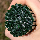 Dark Green and Clear Leaves Murrine Sticks COE 96 Fusible Glass MSLE-022826-96