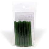 Dark Forest Green and Clear Leaves Murrine Sticks COE 90 Fusible Glass MSLE-022823