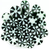 Green Peppermint Murrine Sticks COE 90 Fusible Glass MSPE-02