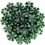 Green Peppermint Murrine Sticks COE 96 Fusible Glass MSPE-02-96