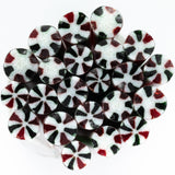 Red & Green Peppermint Murrine Sticks COE 90 Fusible Glass MSPE-03