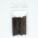 Red & Green Peppermint Murrine Sticks COE 96 Fusible Glass MSPE-03-96