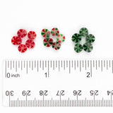 Red & Green Peppermint Murrine Sticks COE 96 Fusible Glass MSPE-03-96