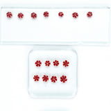 Red Peppermint Murrine Sticks COE 96 Fusible Glass MSPE-01-96