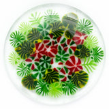 Green Peppermint Murrine Sticks COE 96 Fusible Glass MSPE-02-96