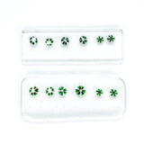 Green Peppermint Murrine Sticks COE 90 Fusible Glass MSPE-02