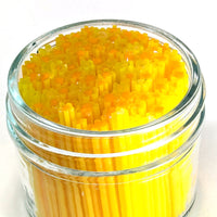 Opaque Yellow and Orange Flower Murrine Sticks COE 96 Fusible Glass MSFL-021118-96