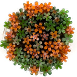 Orange & Fern Green Wildflower Murrine Sticks COE 96 Fusible Glass MSFL-01-96