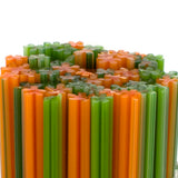 Orange & Fern Green Wildflower Murrine Sticks COE 96 Fusible Glass MSFL-01-96