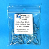 Glass Butterflies Clear Fusible Blanks - COE 90 Bullseye Glass - 2 Sizes Available
