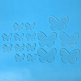 Glass Butterflies Clear Fusible Blanks - COE 90 Bullseye Glass - 2 Sizes Available