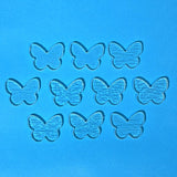 Glass Butterflies Clear Fusible Blanks - COE 90 Bullseye Glass - 2 Sizes Available