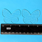 Glass Butterflies Clear Fusible Blanks - COE 90 Bullseye Glass - 2 Sizes Available