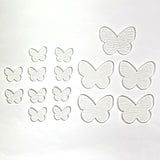 Glass Butterflies Clear Fusible Blanks - COE 90 Bullseye Glass - 2 Sizes Available