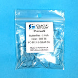 Glass Butterflies Clear Fusible Blanks - COE 96 Glass - 2 Sizes Available