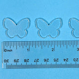 Glass Butterflies Clear Fusible Blanks - COE 96 Glass - 2 Sizes Available