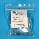 Glass Butterflies Clear Fusible Blanks - COE 96 Glass - 2 Sizes Available