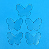 Glass Butterflies Clear Fusible Blanks - COE 96 Glass - 2 Sizes Available