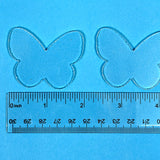 Glass Butterflies Clear Fusible Blanks - COE 96 Glass - 2 Sizes Available