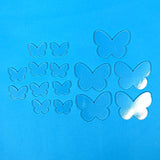 Glass Butterflies Clear Fusible Blanks - COE 96 Glass - 2 Sizes Available