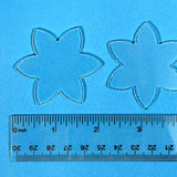 Glass Flowers Clear Fusible Blanks - COE 96 Glass - 2" Tall