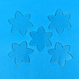 Glass Flowers Clear Fusible Blanks - COE 96 Glass - 2" Tall