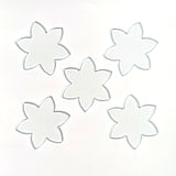 Glass Flowers Clear Fusible Blanks - COE 96 Glass - 2" Tall