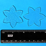 Glass Flowers Clear Fusible Blanks - COE 90 Bullseye Glass - 2" Tall