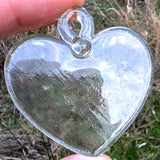 Glass Hearts Clear Fusible Blanks - COE 96 Glass - 2 Sizes Available