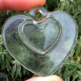 Glass Hearts Clear Fusible Blanks - COE 90 Bullseye Glass - 2 Sizes Available