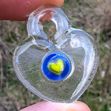 Glass Hearts Clear Fusible Blanks - COE 90 Bullseye Glass - 2 Sizes Available
