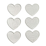 Glass Hearts Clear Fusible Blanks - COE 90 Bullseye Glass - 2 Sizes Available
