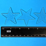 Glass Stars Clear Fusible Blanks - COE 90 Bullseye Glass - 2" Tall