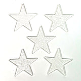 Glass Stars Clear Fusible Blanks - COE 90 Bullseye Glass - 2" Tall
