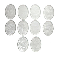 Glass Ovals Clear Fusible Blanks - COE 90 Bullseye Glass - 4 Sizes Available, 1 Easy Price!