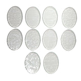 Glass Ovals Clear Fusible Blanks - COE 90 Bullseye Glass - 4 Sizes Available, 1 Easy Price!