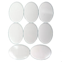 Clear Fusible Glass Ovals Blanks - COE 96 Glass - 4 Sizes Available, 1 Easy Price!
