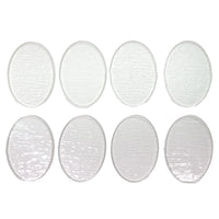 Glass Ovals Clear Fusible Blanks - COE 90 Bullseye Glass - 4 Sizes Available, 1 Easy Price!