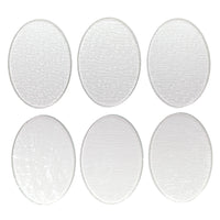 Glass Ovals Clear Fusible Blanks - COE 90 Bullseye Glass - 4 Sizes Available, 1 Easy Price!
