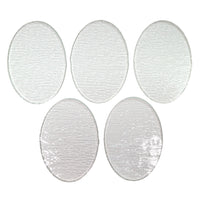 Glass Ovals Clear Fusible Blanks - COE 90 Bullseye Glass - 4 Sizes Available, 1 Easy Price!