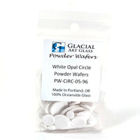 Circle Powder Wafers - Fusible Glass COE 96 - 14 Color Options