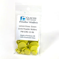 Circle Powder Wafers - Fusible Glass COE 96 - 14 Color Options