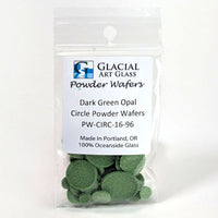 Circle Powder Wafers - Fusible Glass COE 96 - 14 Color Options