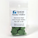 Circle Powder Wafers - Fusible Glass COE 96 - 14 Color Options