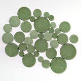 Circle Powder Wafers - Fusible Glass COE 90 - 14 Color Options