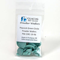 Circle Powder Wafers - Fusible Glass COE 96 - 14 Color Options